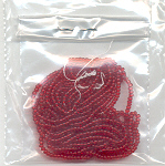 B 247 Seed Beads Transparent Red B 247 Seed Beads Transparent Red